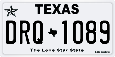 TX license plate DRQ1089