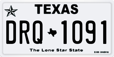 TX license plate DRQ1091
