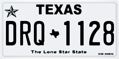 TX license plate DRQ1128