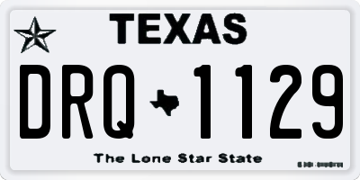 TX license plate DRQ1129