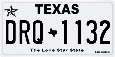 TX license plate DRQ1132