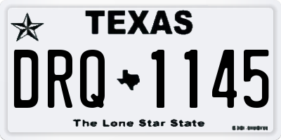 TX license plate DRQ1145