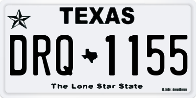 TX license plate DRQ1155