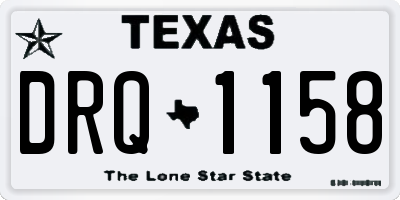 TX license plate DRQ1158