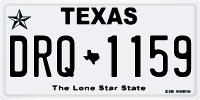 TX license plate DRQ1159