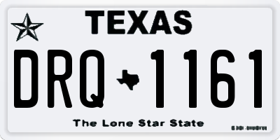 TX license plate DRQ1161