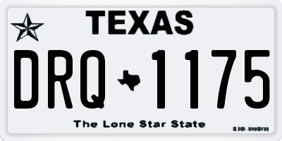 TX license plate DRQ1175