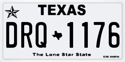 TX license plate DRQ1176