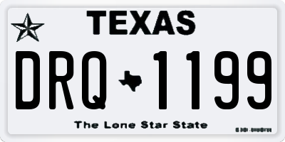 TX license plate DRQ1199