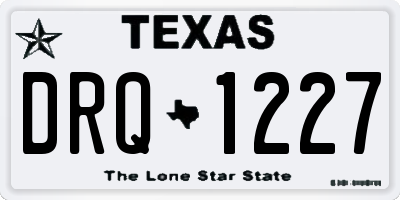 TX license plate DRQ1227