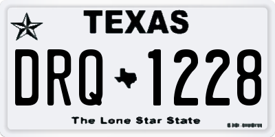 TX license plate DRQ1228