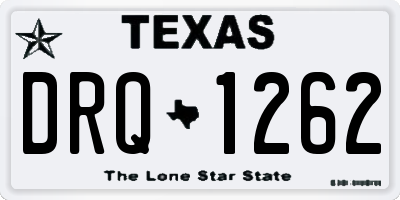 TX license plate DRQ1262