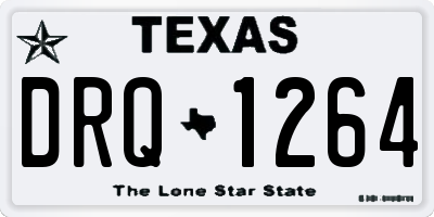 TX license plate DRQ1264