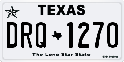 TX license plate DRQ1270
