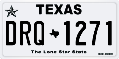 TX license plate DRQ1271