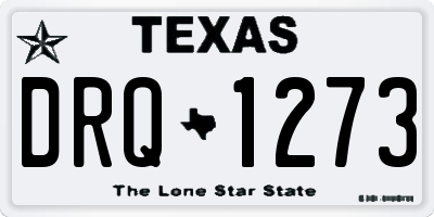 TX license plate DRQ1273