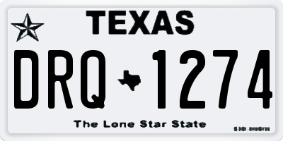 TX license plate DRQ1274