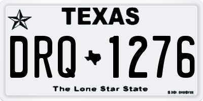TX license plate DRQ1276