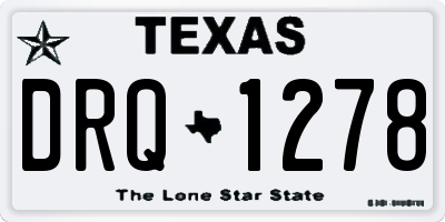 TX license plate DRQ1278