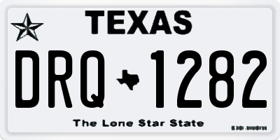 TX license plate DRQ1282
