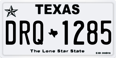 TX license plate DRQ1285