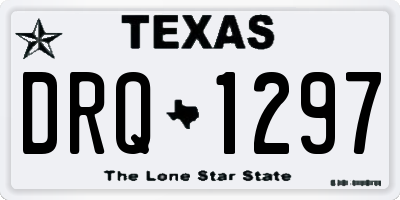 TX license plate DRQ1297