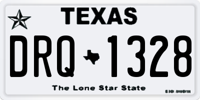 TX license plate DRQ1328
