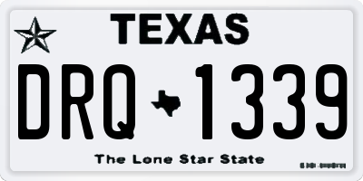 TX license plate DRQ1339