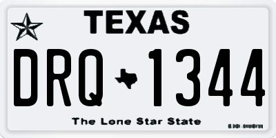 TX license plate DRQ1344