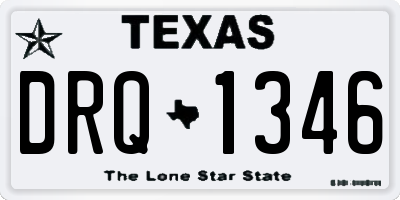 TX license plate DRQ1346