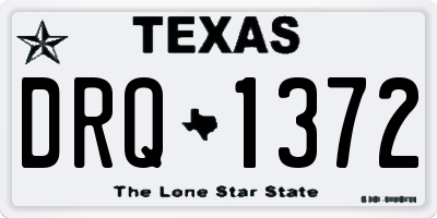 TX license plate DRQ1372