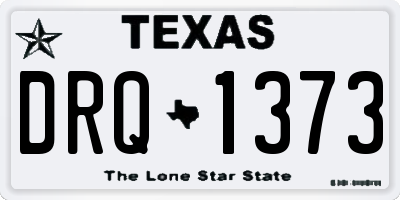TX license plate DRQ1373