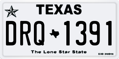 TX license plate DRQ1391