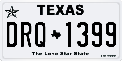 TX license plate DRQ1399