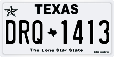 TX license plate DRQ1413