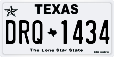 TX license plate DRQ1434
