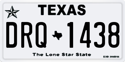 TX license plate DRQ1438