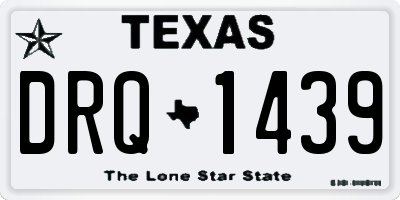 TX license plate DRQ1439