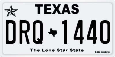 TX license plate DRQ1440