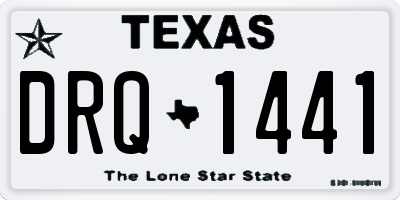 TX license plate DRQ1441