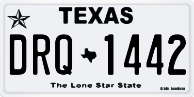 TX license plate DRQ1442