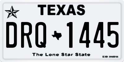 TX license plate DRQ1445