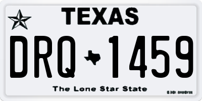 TX license plate DRQ1459