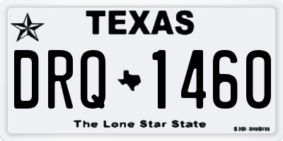 TX license plate DRQ1460