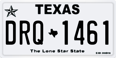 TX license plate DRQ1461