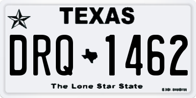 TX license plate DRQ1462