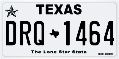 TX license plate DRQ1464