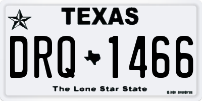 TX license plate DRQ1466