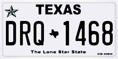 TX license plate DRQ1468