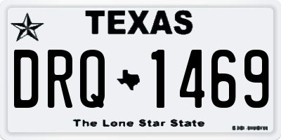 TX license plate DRQ1469